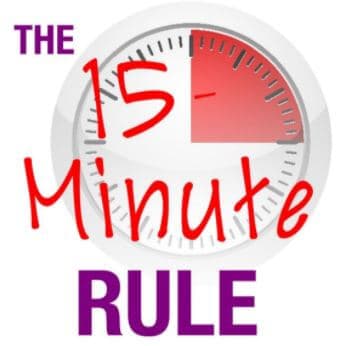 15 minute school lateness rule