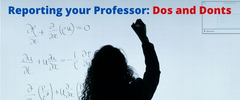 How to Report a Professor