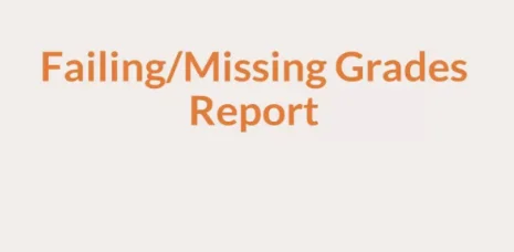 missing grades report