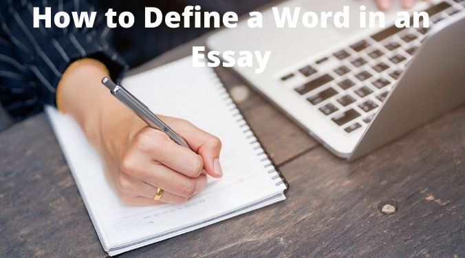 defining a word in a paper