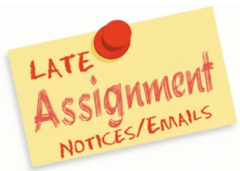 professor marks assignment late