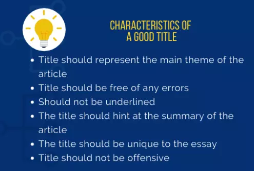traits for a good title