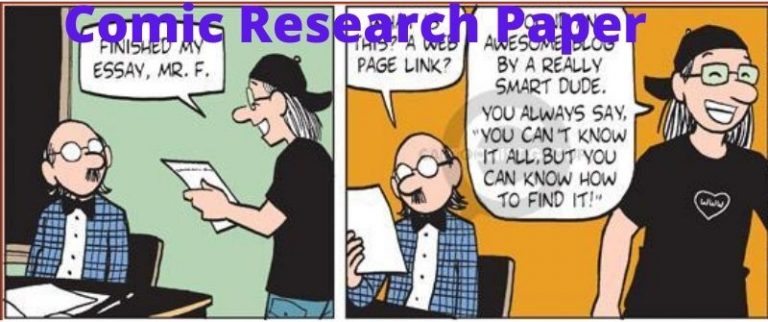 research paper comic books