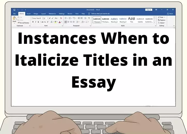 when to italicize essay titles
