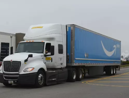 driving Amazon truck