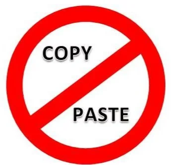 do not copy-paste