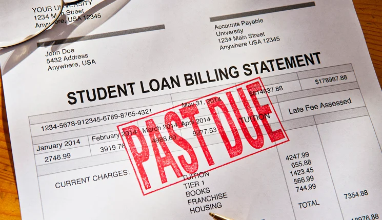 past due student loan