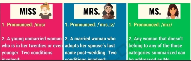 miss or mrs or ms