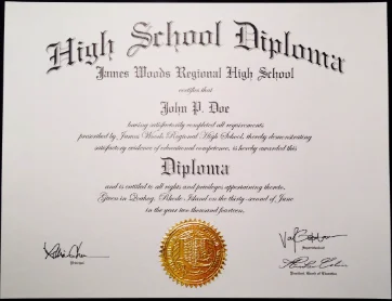 a high school diploma