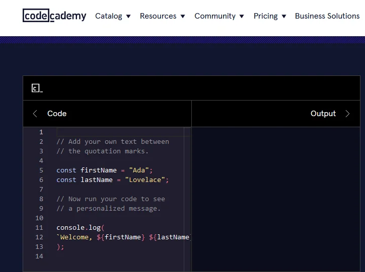 code academy learning